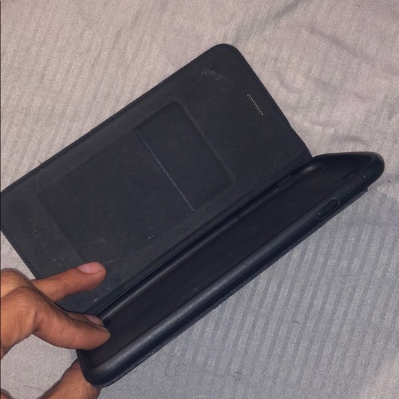 iPhone 6s Plus black photo leather flip case - Picture 4 of 4